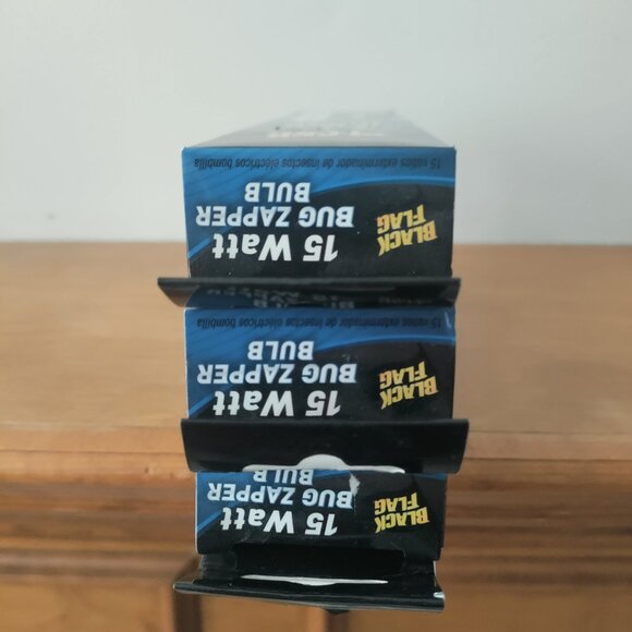 NEW Lot of 3 - Black Flag 15 watt Bug Zapper Light Bulbs Replacement BB-15WHT - Picture 3 of 5